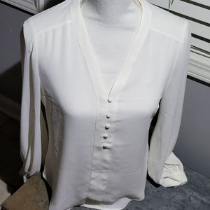 Express Cream blouse with buttons xs